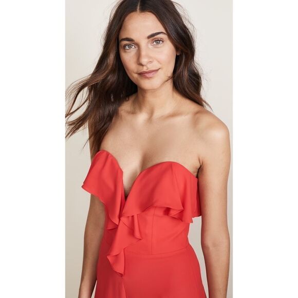 NWOT Amanda Uprichard Matisse Ruffle Jumpsuit - Picture 6 of 12